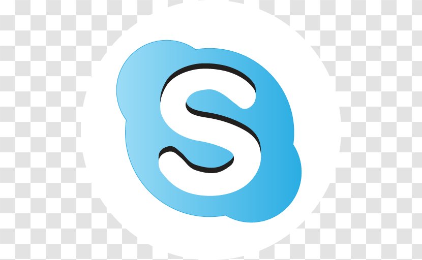 Download Symbol - Blue - Skype Transparent PNG