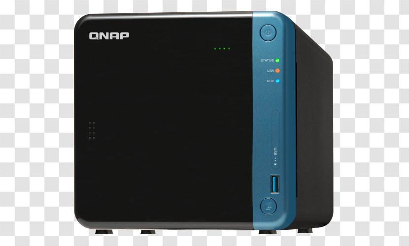 QNAP TS-453B 4 Bay NAS TS-453BE Desktop Network Storage Systems Hard Drives Diskless TS-453B-4G - Gadget - Newmark Inc Transparent PNG