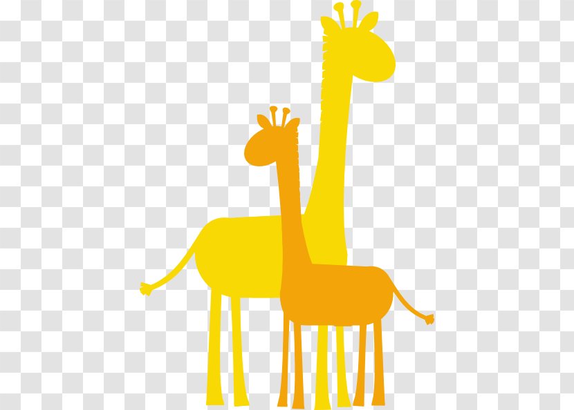 Giraffe Silhouette Cartoon Clip Art - Animal Transparent PNG