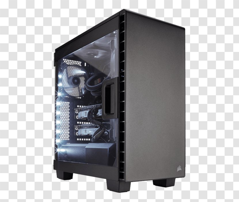Computer Cases & Housings CORSAIR Carbide Series SPEC-ALPHA Mid Tower - Personal - No Power Supply Corsair 275R Components Crystal RGBComputer Transparent PNG