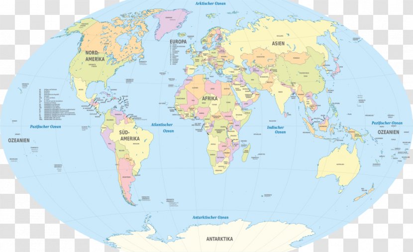 World Map Globe Mapa Polityczna Transparent PNG