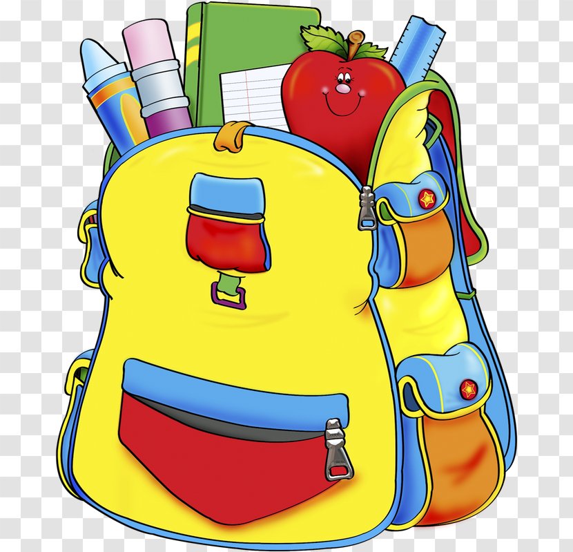 School Supplies Clip Art - Bag Transparent PNG