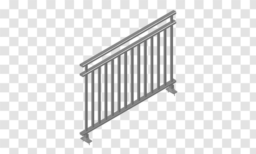 Guard Rail Angle Deck Railing Fence Handrail - Isometric Projection - Steel Transparent PNG