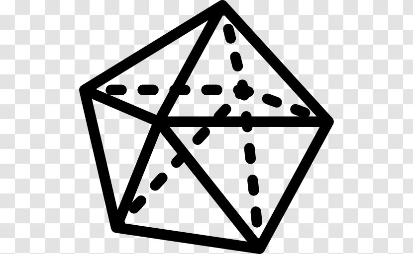 Dodecahedron Shape Line - Symbol Transparent PNG
