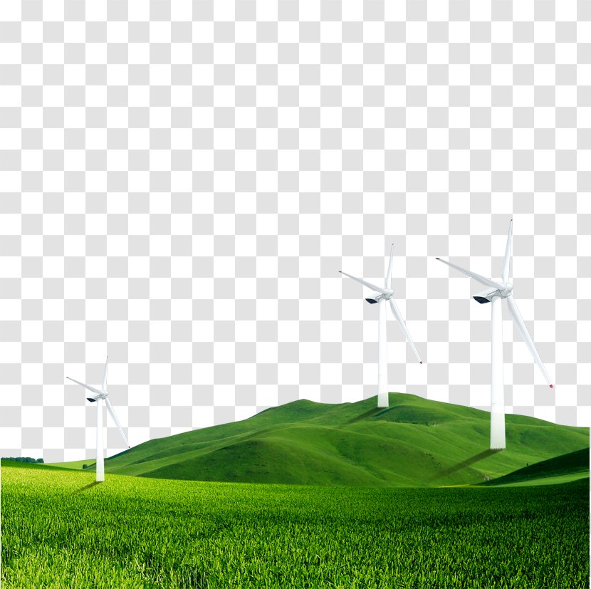 Windmill Wind Power Energy Automation - Field - Creative Transparent PNG
