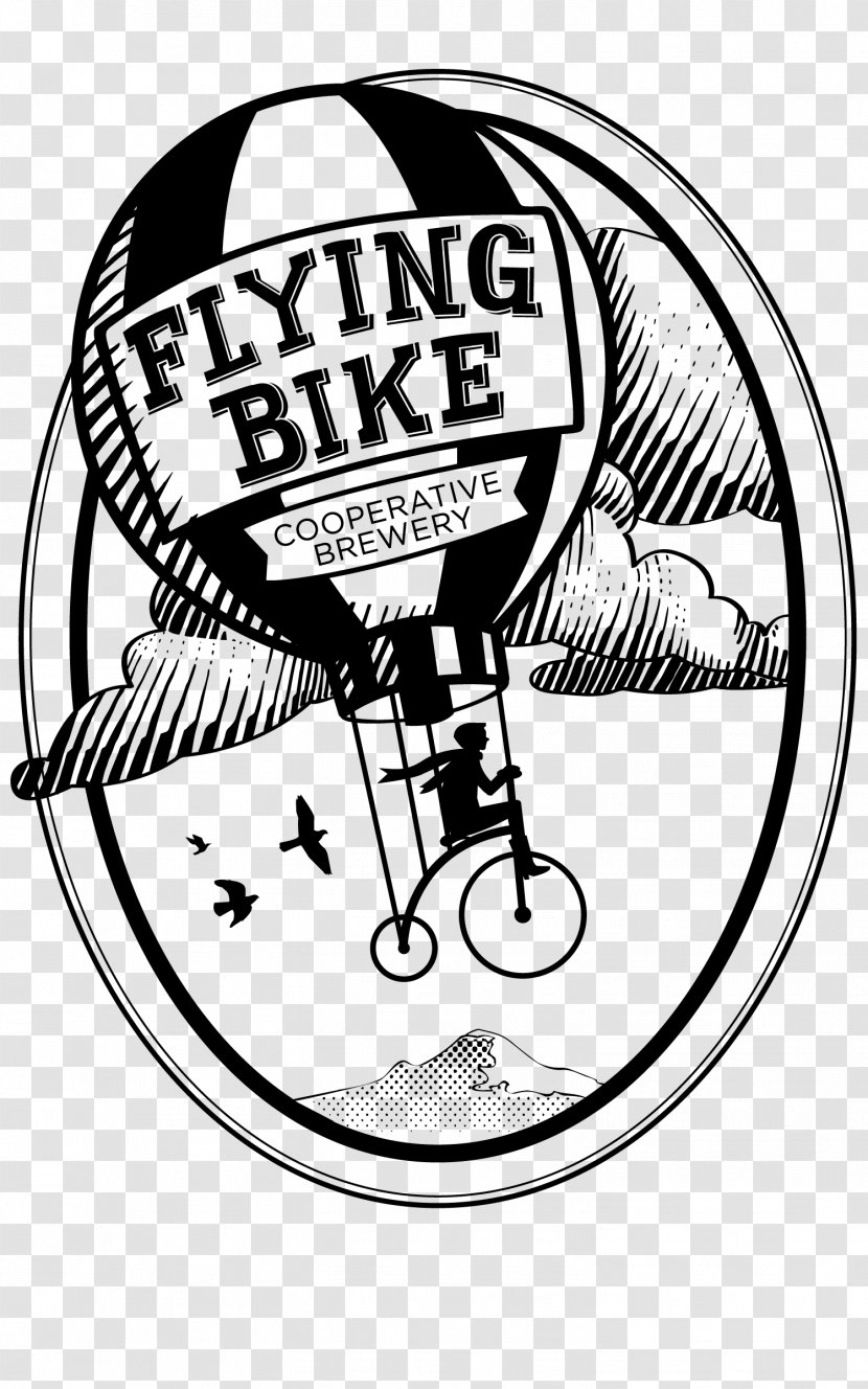 Flying Bike Cooperative Brewery Beer India Pale Ale - Bottle Transparent PNG