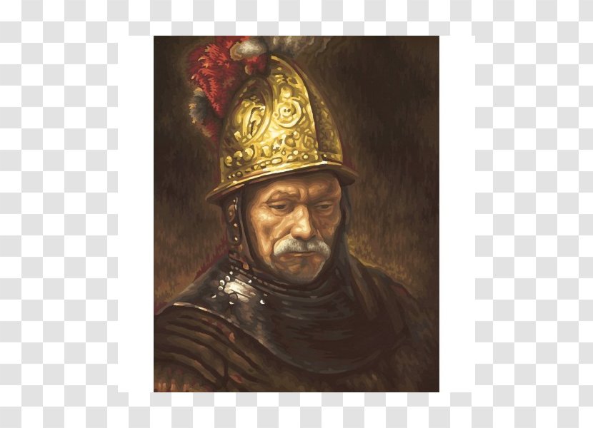 The Man With Golden Helmet Portrait Paint By Number Noris-Spiele New York City - Painting Transparent PNG