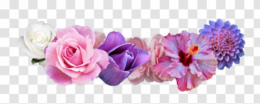 Flower Crown Wreath Sticker Garland - Pink Camellia Transparent PNG