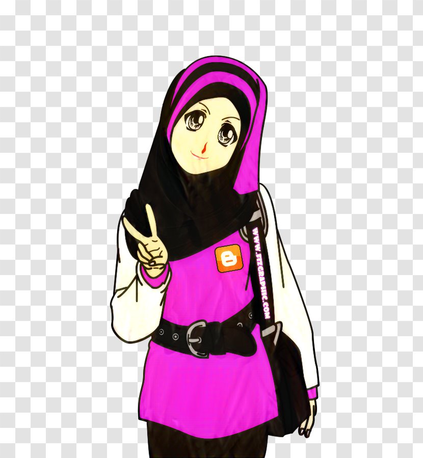 Cartoon Clip Art Majalah Ana Muslim Drawing - Fictional Character Transparent PNG