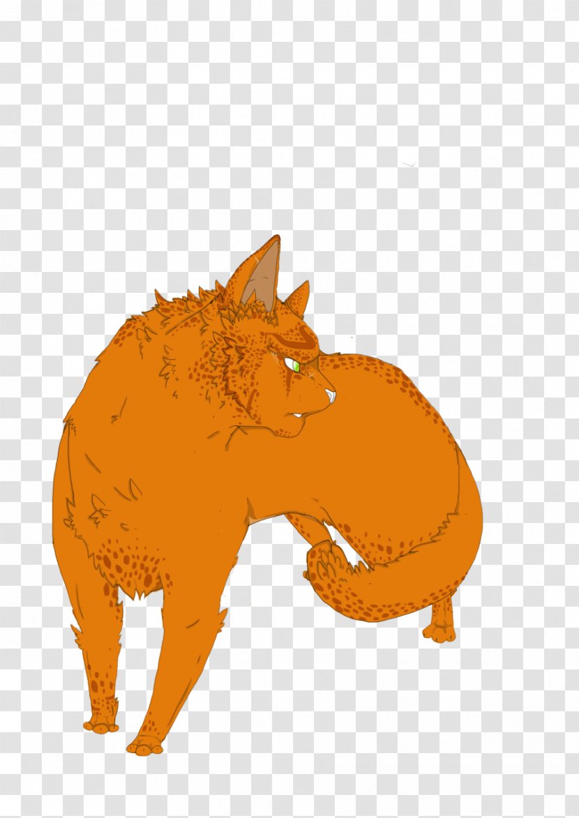 Cat Dog Canidae Cartoon - Orange Transparent PNG