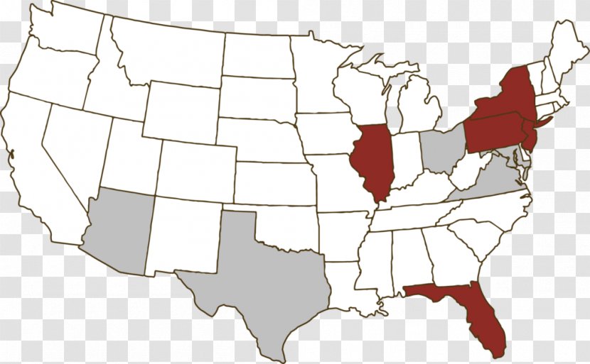 Texas Tick-borne Disease Lyme - Map - Us State Transparent PNG