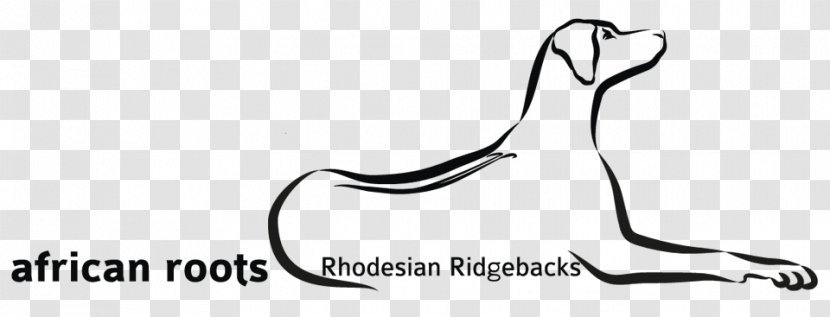 Canidae Finger Dog Line Art Clip - Rhodesian Ridgeback Transparent PNG