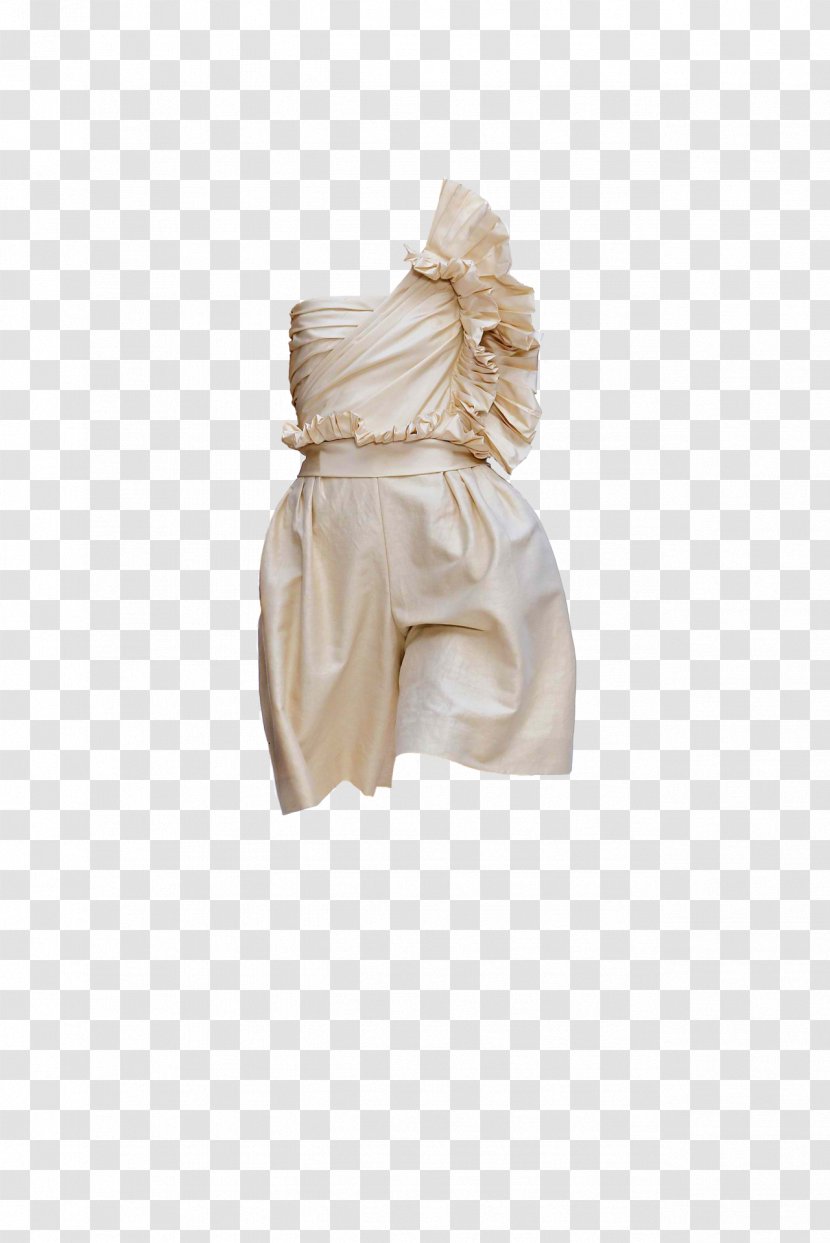 Dress Shoulder Silk - White Transparent PNG
