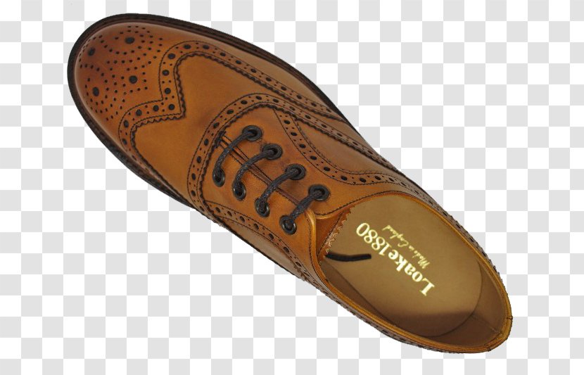 Brogue Shoe Loake Brand - Leather Transparent PNG