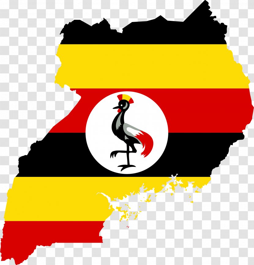 Flag Of Uganda Map National - Geography Transparent PNG