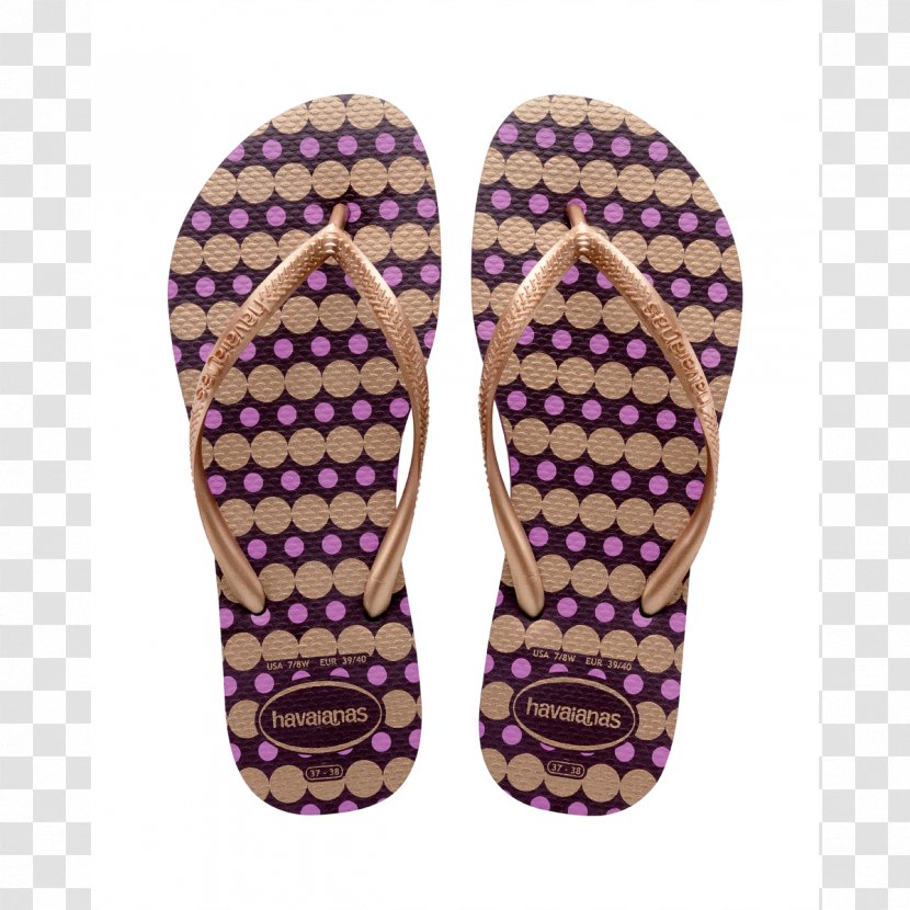 Flip-flops Havaianas Sandal Gold Footwear - Lilac Transparent PNG