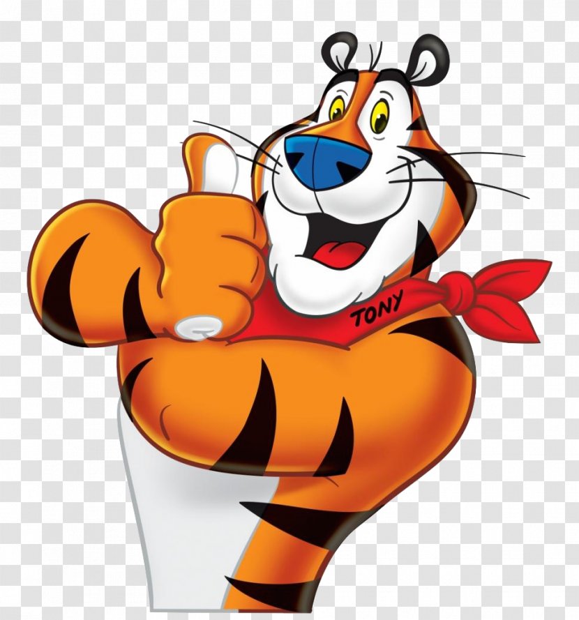 Frosted Flakes Tony The Tiger Breakfast Cereal Kellogg's - Lion Transparent PNG