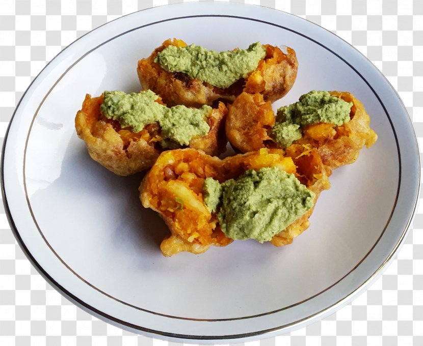 Pakora Recipe Indian Cuisine Asian Chutney - Fried Food - Cooking Transparent PNG