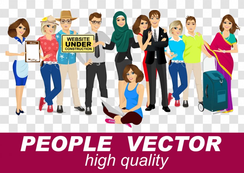 Illustration - Stock Photography - Colored Cartoon Creative Business People Buckle Free HD Transparent PNG