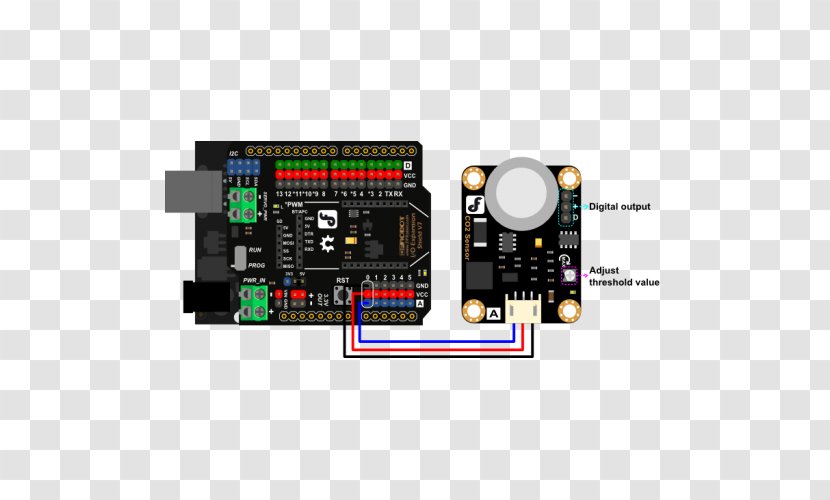 Arduino Sensor Analog Signal Carbon Dioxide Voltage - Gas Transparent PNG