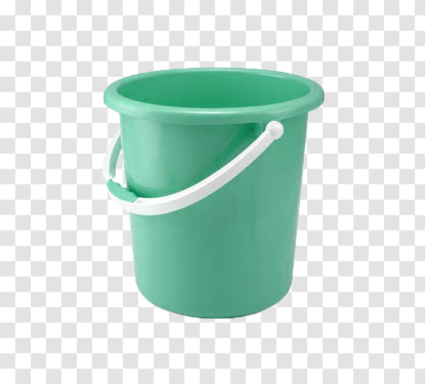 Bucket Plastic Graphic Design - Cup - Green Transparent PNG