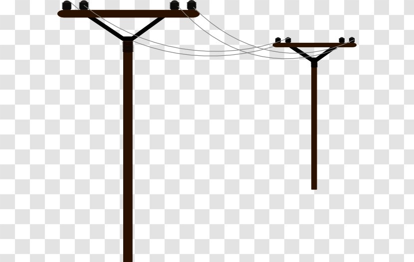 Utility Pole Telephone Line Overhead Power Clip Art - Lighting - Man Cliparts Transparent PNG