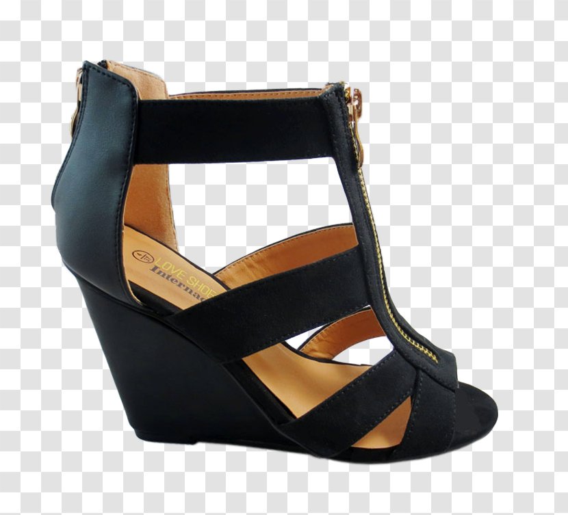 Suede Shoe Sandal Pump - High Heeled Footwear Transparent PNG