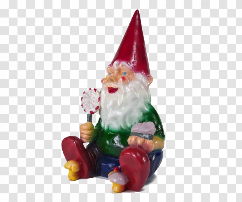 Garden Gnome Santa Claus - Ornament - Stone Man Transparent PNG