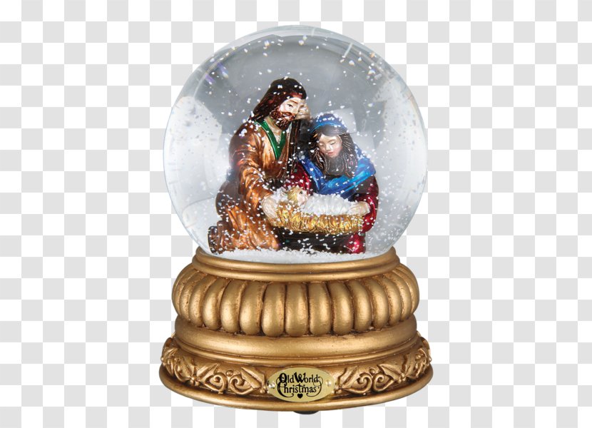 Snow Globes Christmas Ornament Holy Family Santa Claus - Globe Transparent PNG