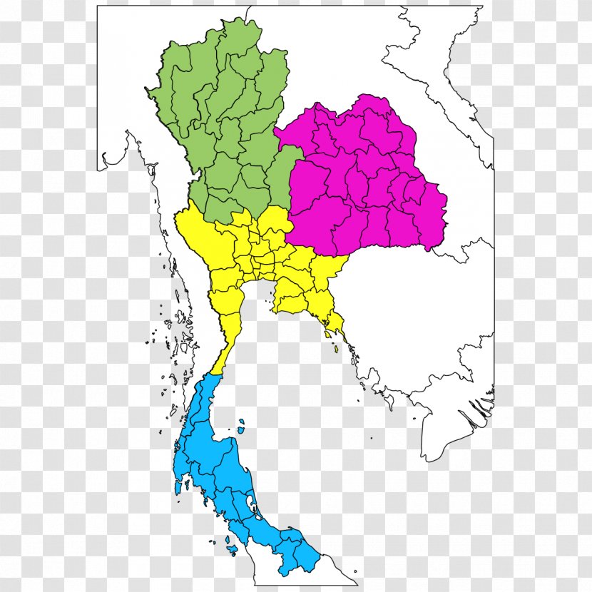 Thailand Map Royalty-free Stock Photography - Flower Transparent PNG