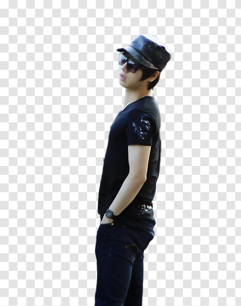 T-shirt Shoulder Sleeve Jeans Waist - T Shirt - Super Junior Transparent PNG