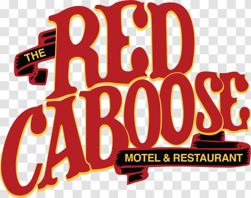 The Red Caboose Motel Train Hotel - Signage Transparent PNG