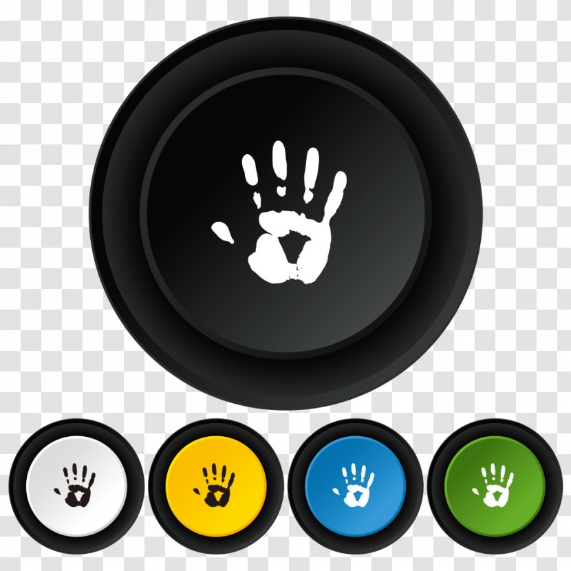 Symbol Icon - Gauge - Push Button,Handprint Transparent PNG