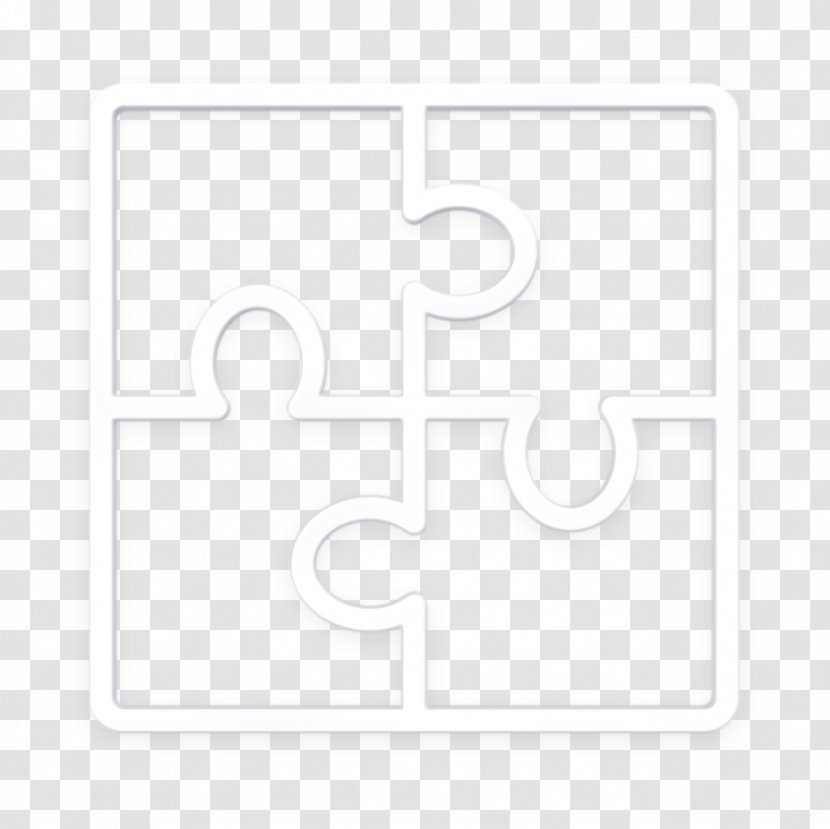 Plan Icon Puzzle Interface - Logo Blackandwhite Transparent PNG