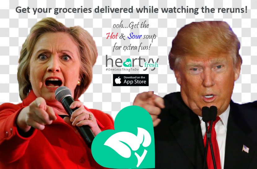 Donald Trump Hillary Clinton Hot And Sour Soup Vs. United States Presidential Debates - Public Speaking Transparent PNG