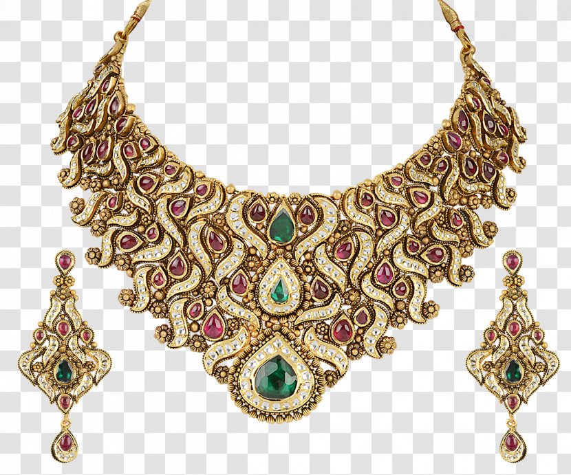 Earring Jewellery Necklace Gold Chain - Jewels Transparent PNG
