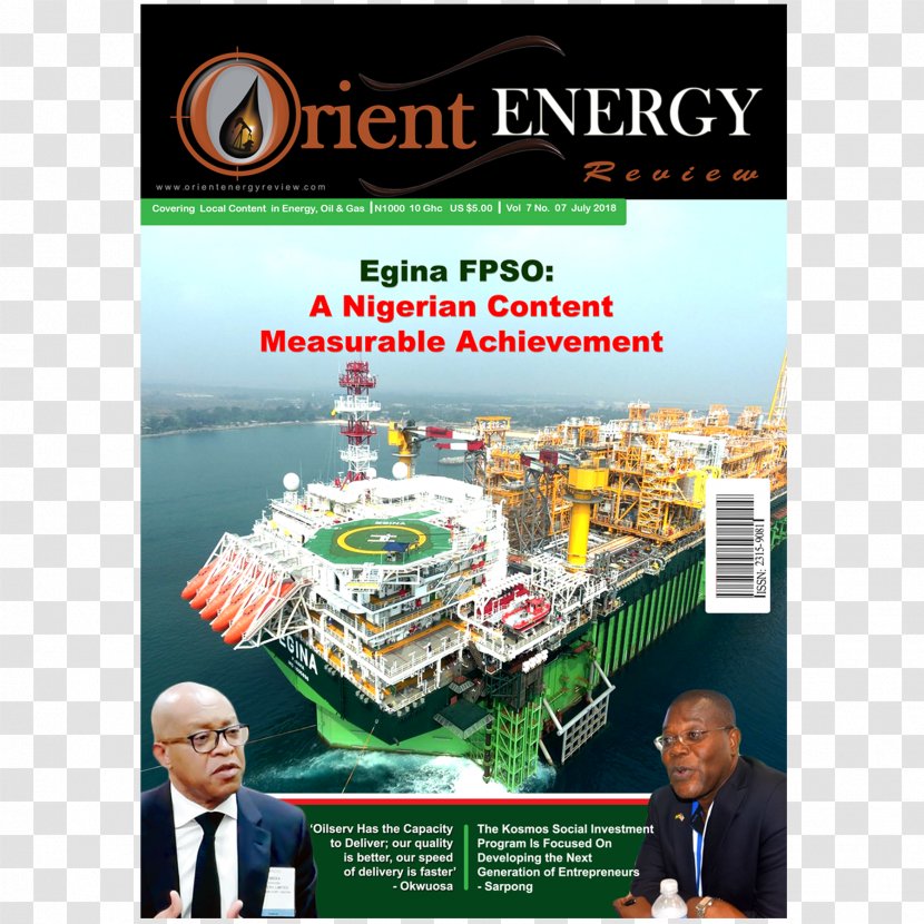 Floating Production Storage And Offloading Nigerian National Petroleum Corporation Lagos Total S.A. - Front Cover Transparent PNG