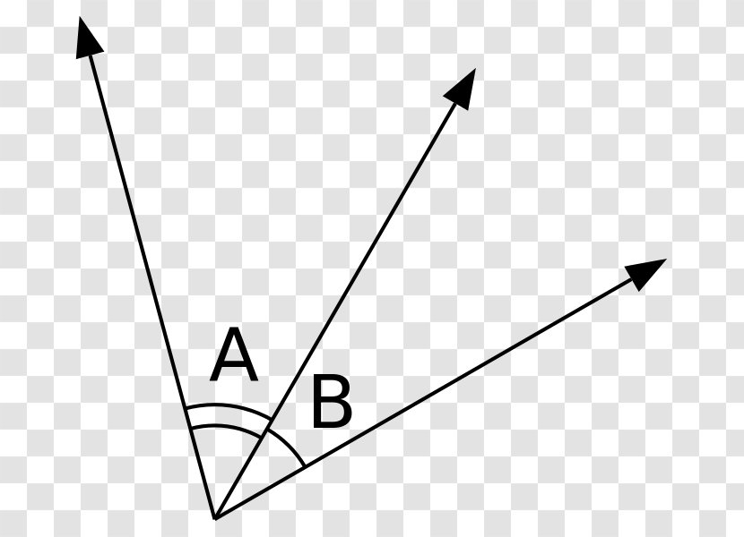 Adjacent Angle Vertical Angles Right Complementary - Triangle - Vector Transparent PNG