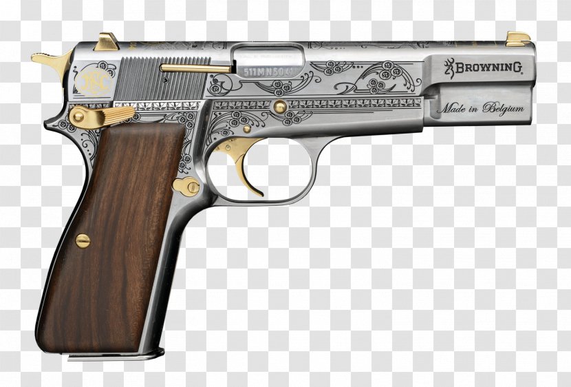 Browning Hi-Power Springfield Armory Arms Company Pistol Firearm - Trigger - Weapon Transparent PNG