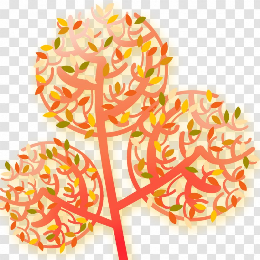 Tree - Leaf - Creative Floral Motifs Transparent PNG