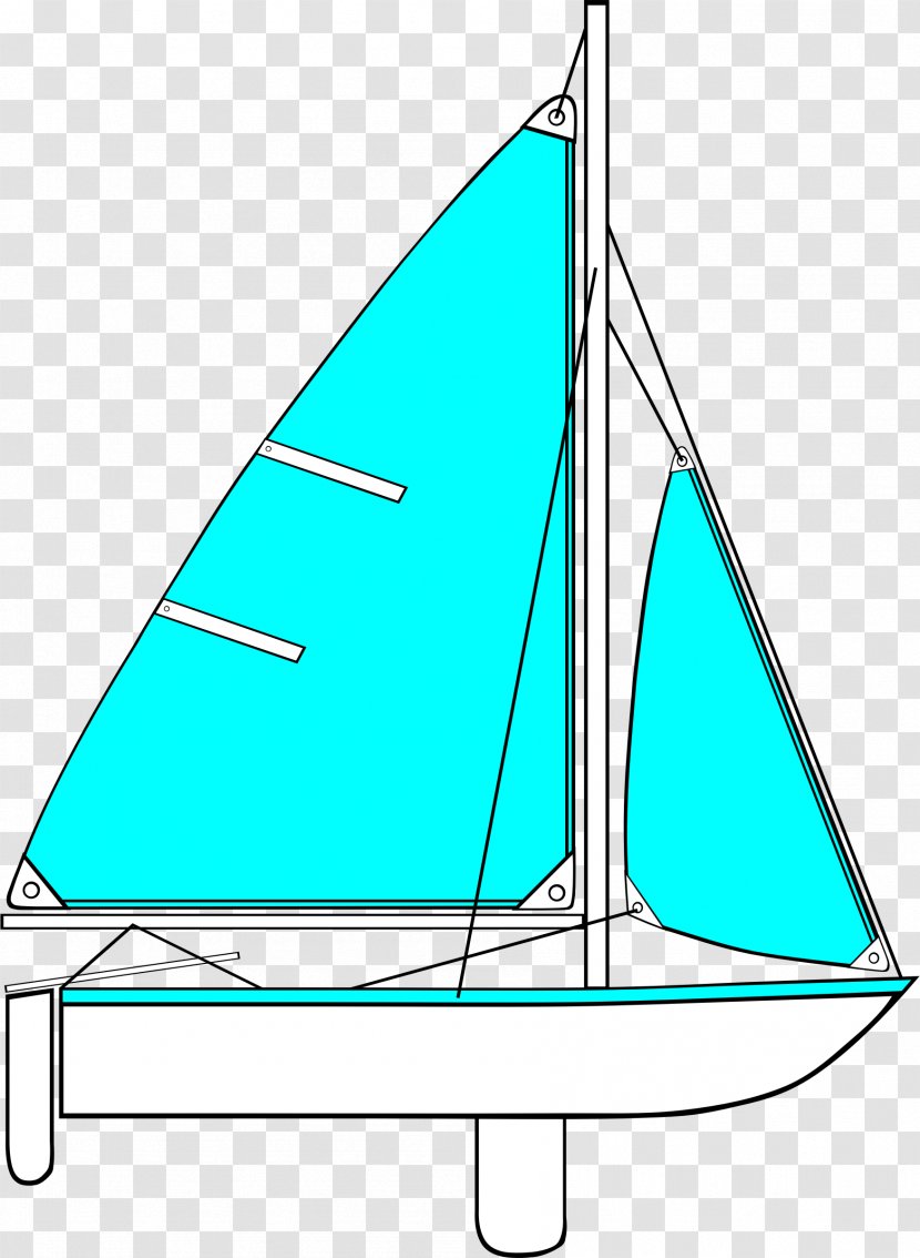 Sailboat Sailing Clip Art - Yawl Transparent PNG