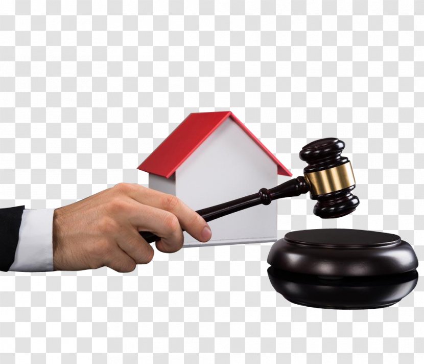 China Auction Property Hammer - Mortgage Law - Man And House Material Transparent PNG