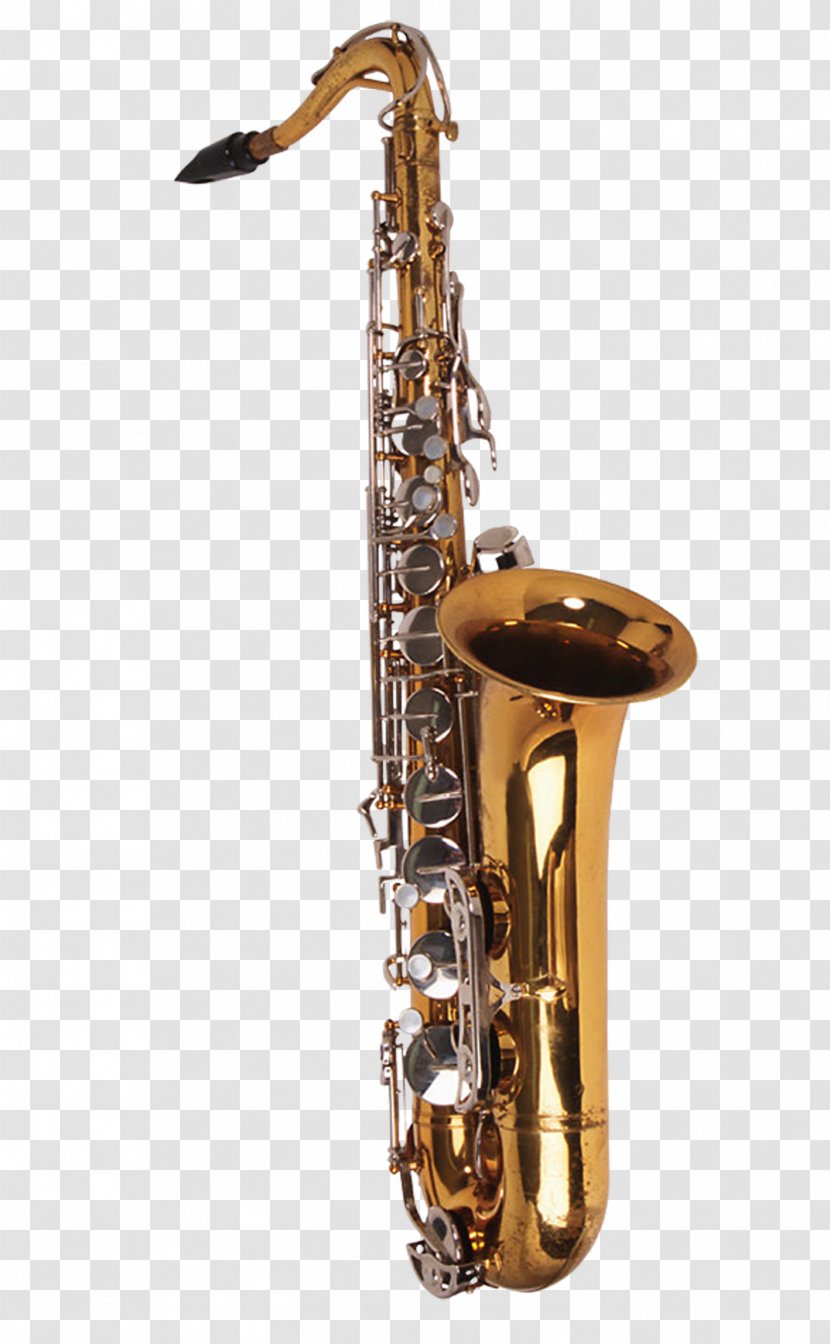 Baritone Saxophone Musical Instrument Wind Tenor Horn - Silhouette - Instruments Transparent PNG