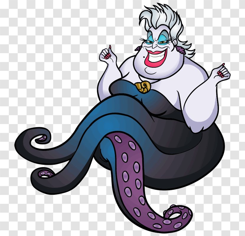Ursula Evil Queen Maleficent Villain - Mythical Creature - Drawing Mermaid Transparent PNG