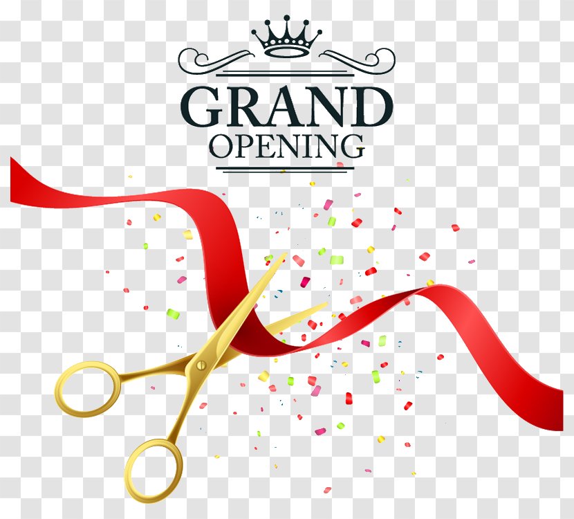 Opening Ceremony Euclidean Vector Illustration - Ribbon - Creative Posters Transparent PNG