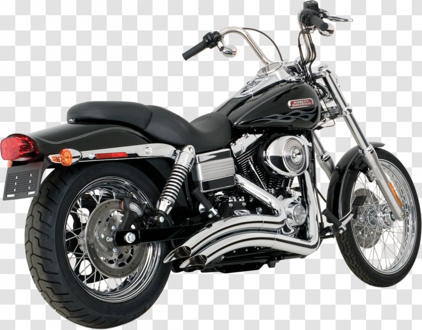 Exhaust System Harley-Davidson Super Glide Motorcycle Softail - Automotive Exterior Transparent PNG