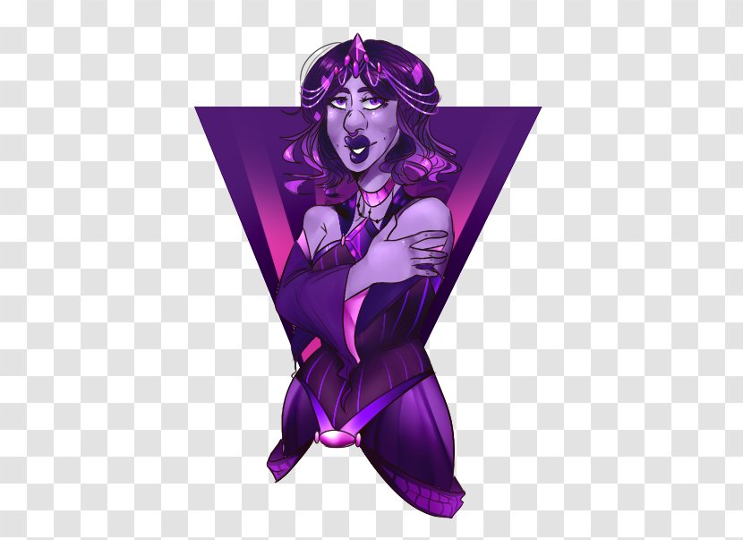 Costume Design Fairy Supervillain - Mythical Creature - Purple Diamond Transparent PNG
