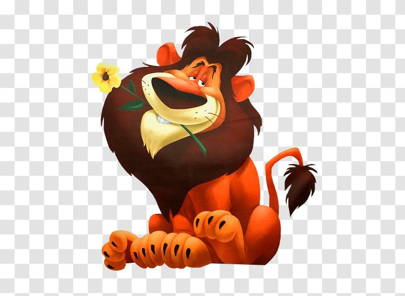 Lion YouTube Cartoon Character - King Transparent PNG