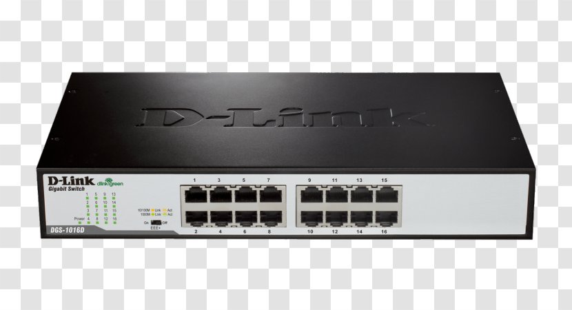 Gigabit Ethernet Network Switch D-Link XStack DES-3200-28 Fast - Audio Receiver - Flat Display Mounting Interface Transparent PNG