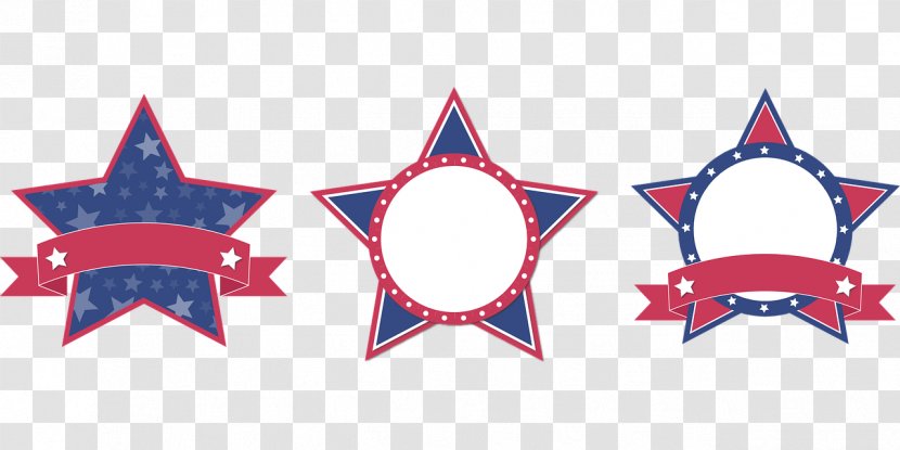 United States Web Banner Clip Art - Red White Blue Transparent PNG
